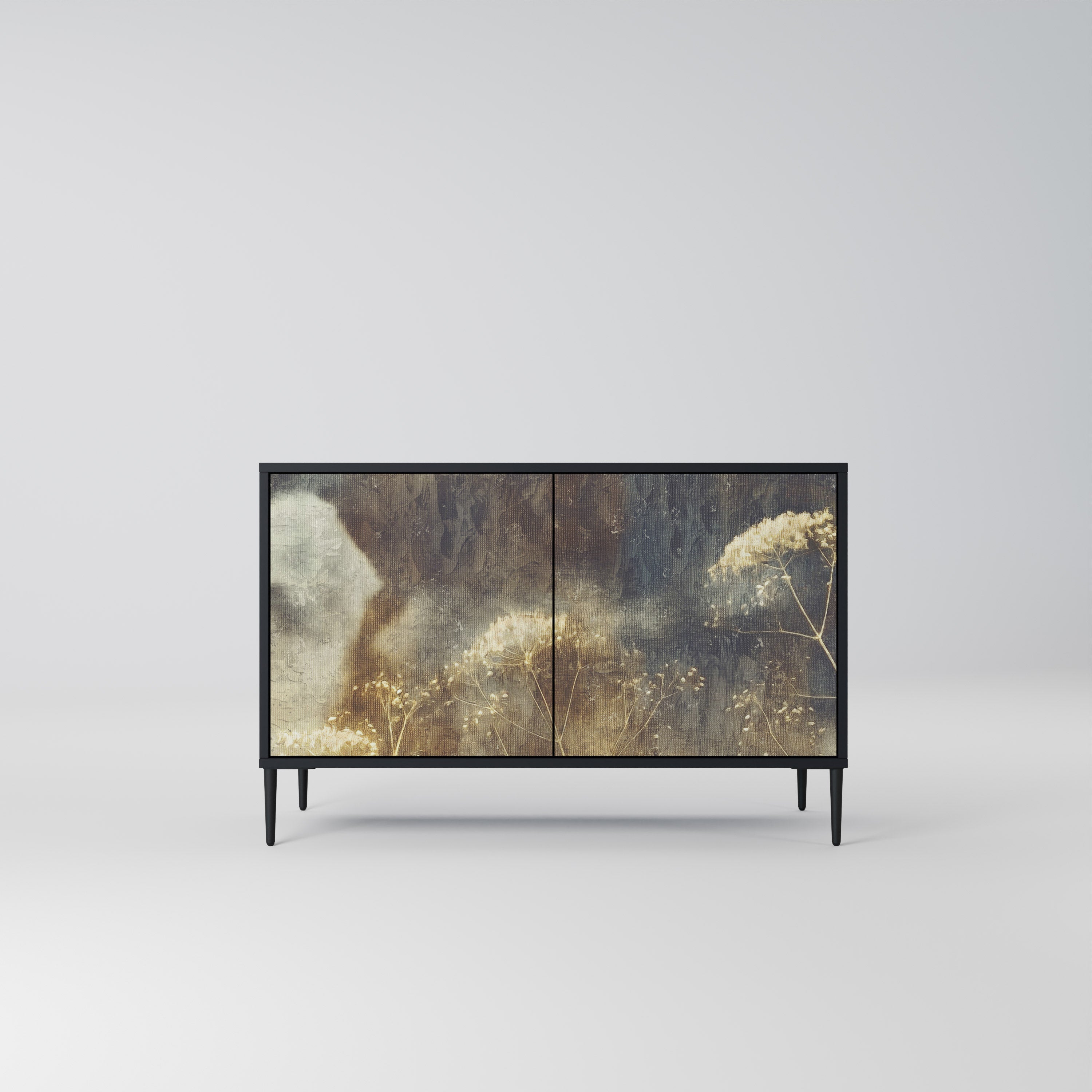 Buffet 2 portes GENTLE POWER finition noire