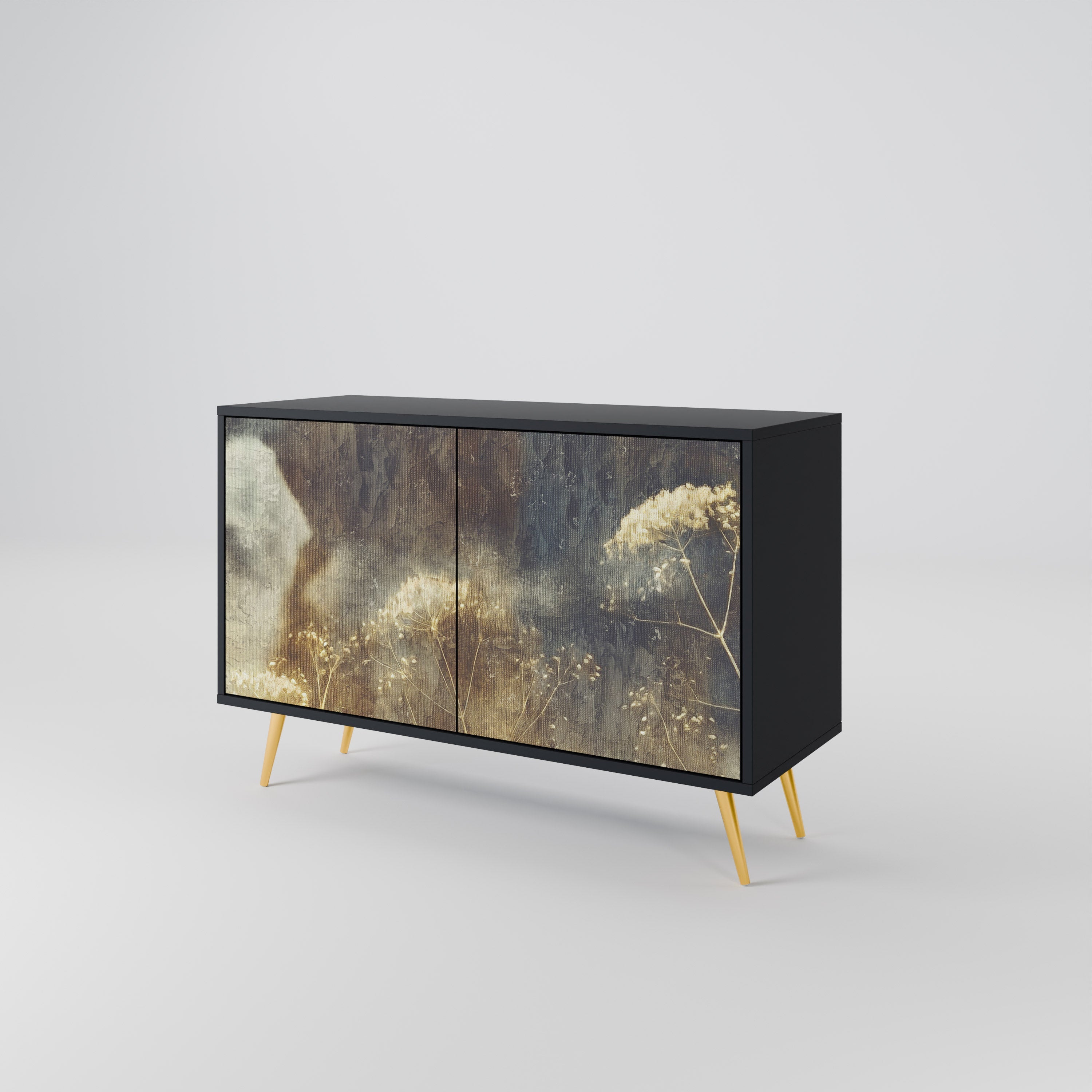 Buffet 2 portes GENTLE POWER finition noire