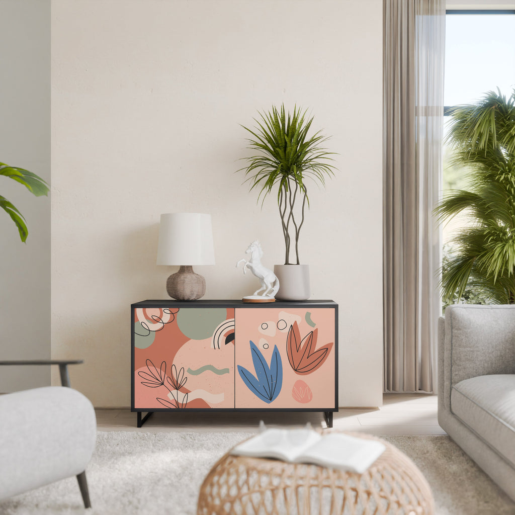 Buffet 2 portes PASTEL DESTINY finition noire