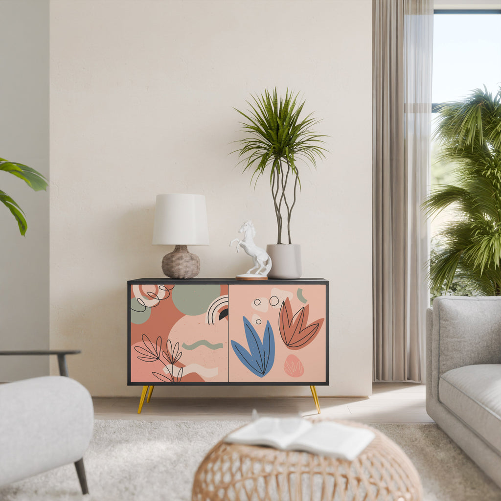 Buffet 2 portes PASTEL DESTINY finition noire