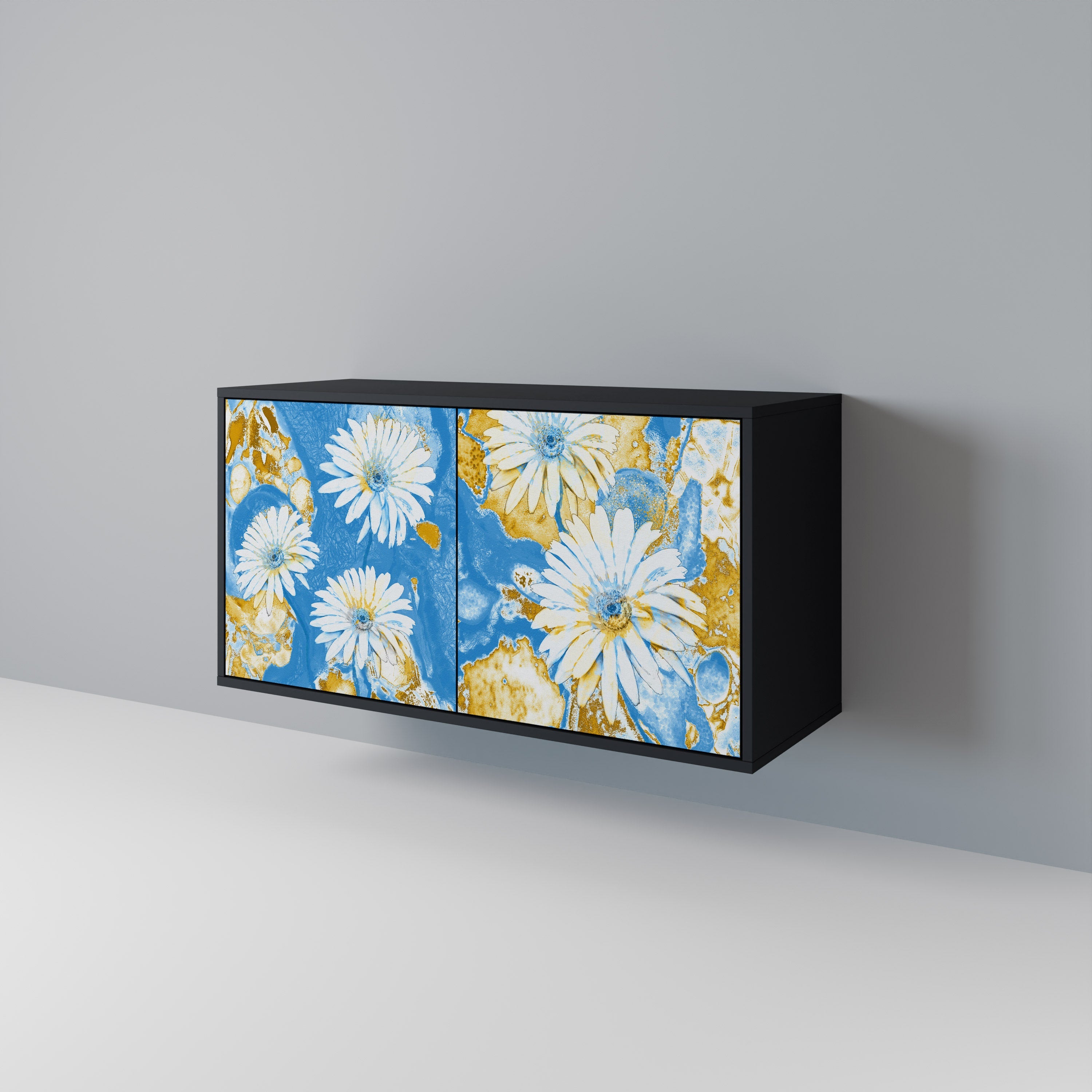 Buffet 2 portes DAISY LUXE finition noire