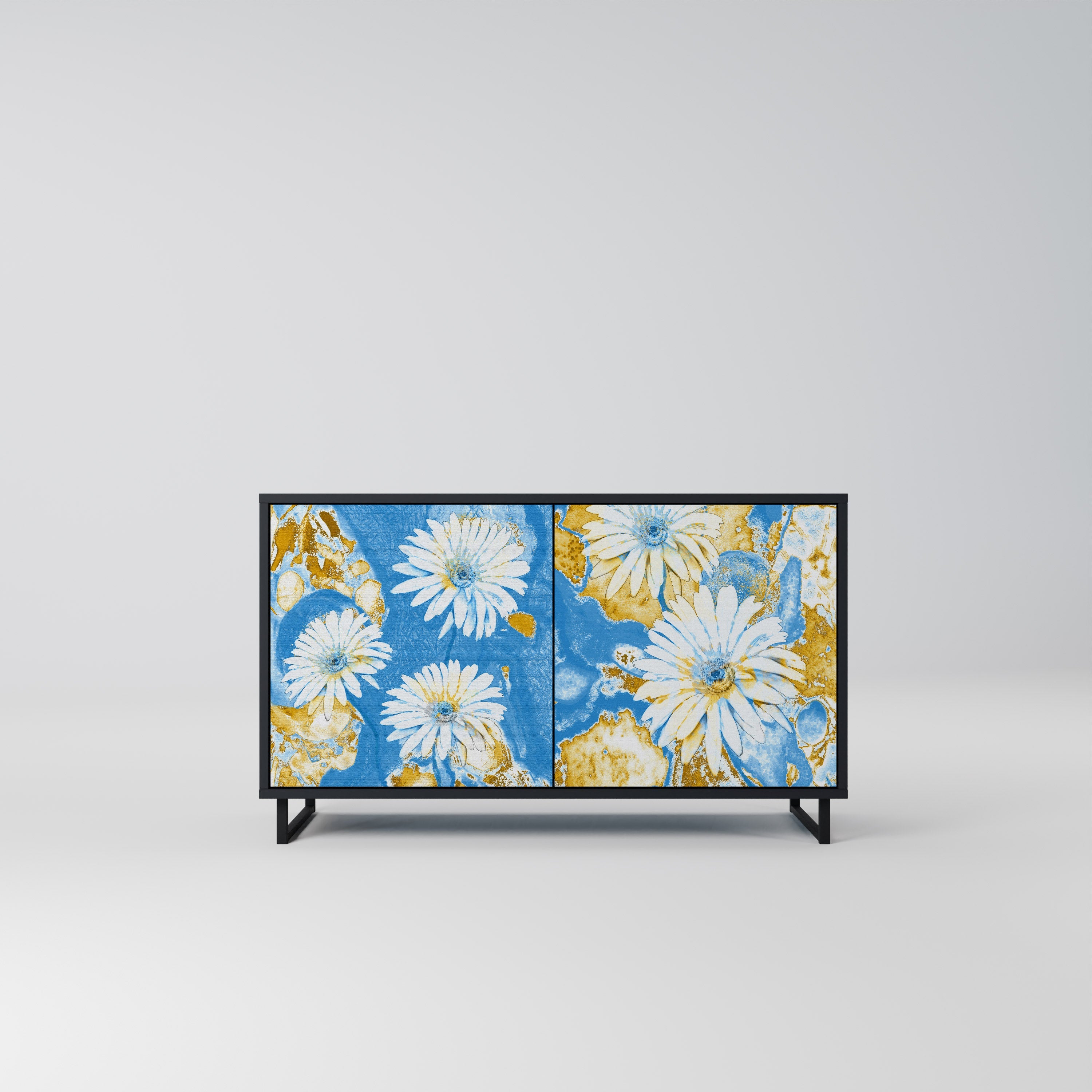 Buffet 2 portes DAISY LUXE finition noire