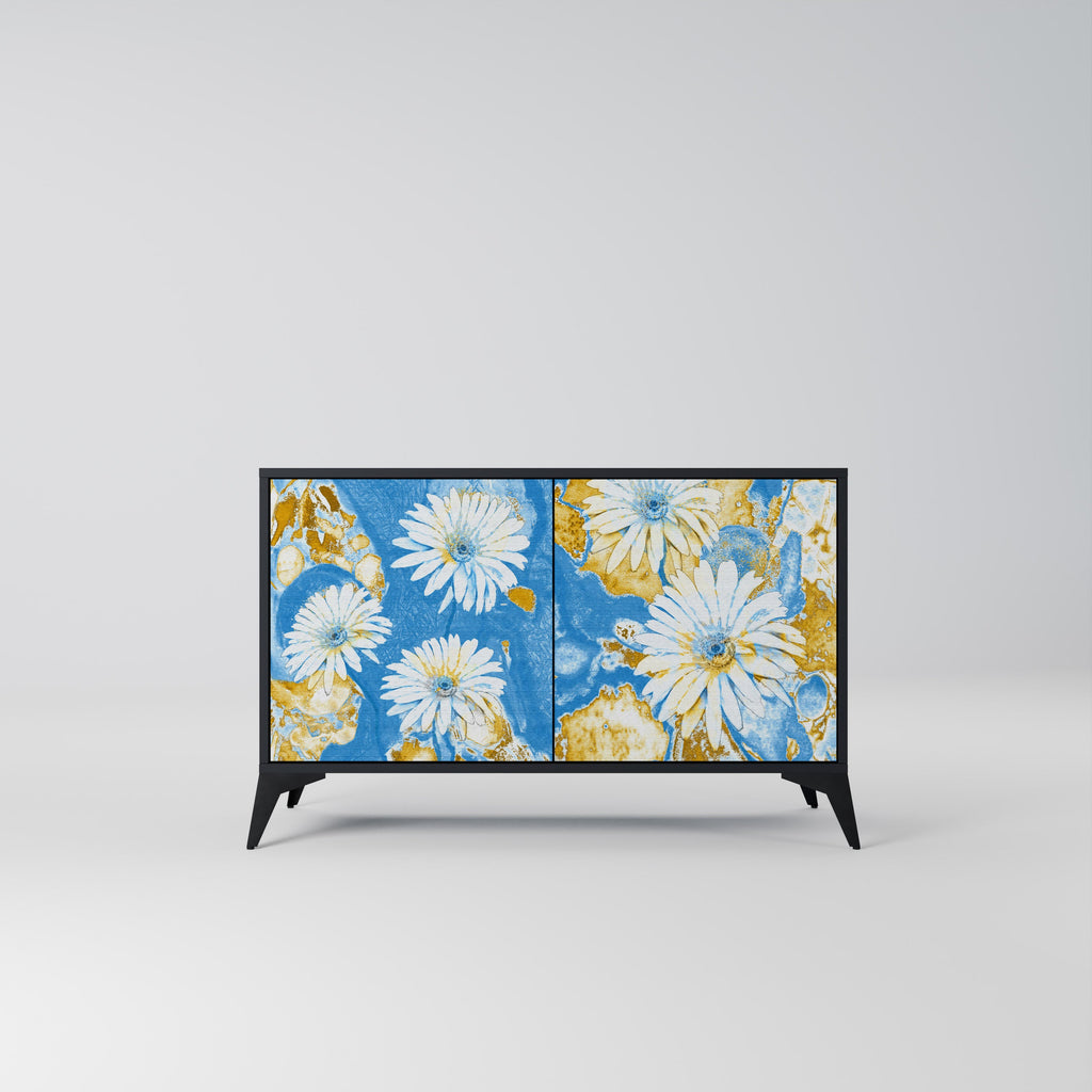 Buffet 2 portes DAISY LUXE finition noire