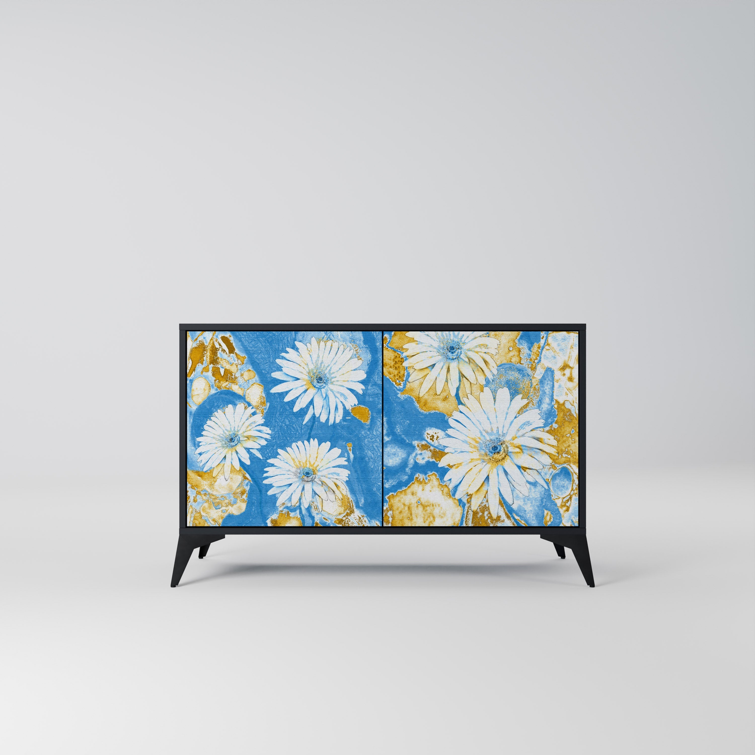 Buffet 2 portes DAISY LUXE finition noire