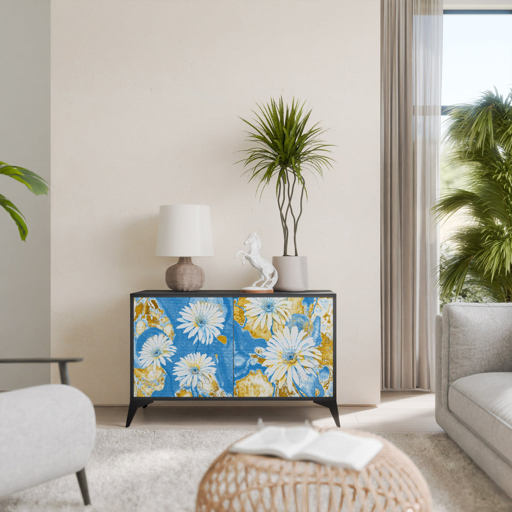 Buffet 2 portes DAISY LUXE finition noire