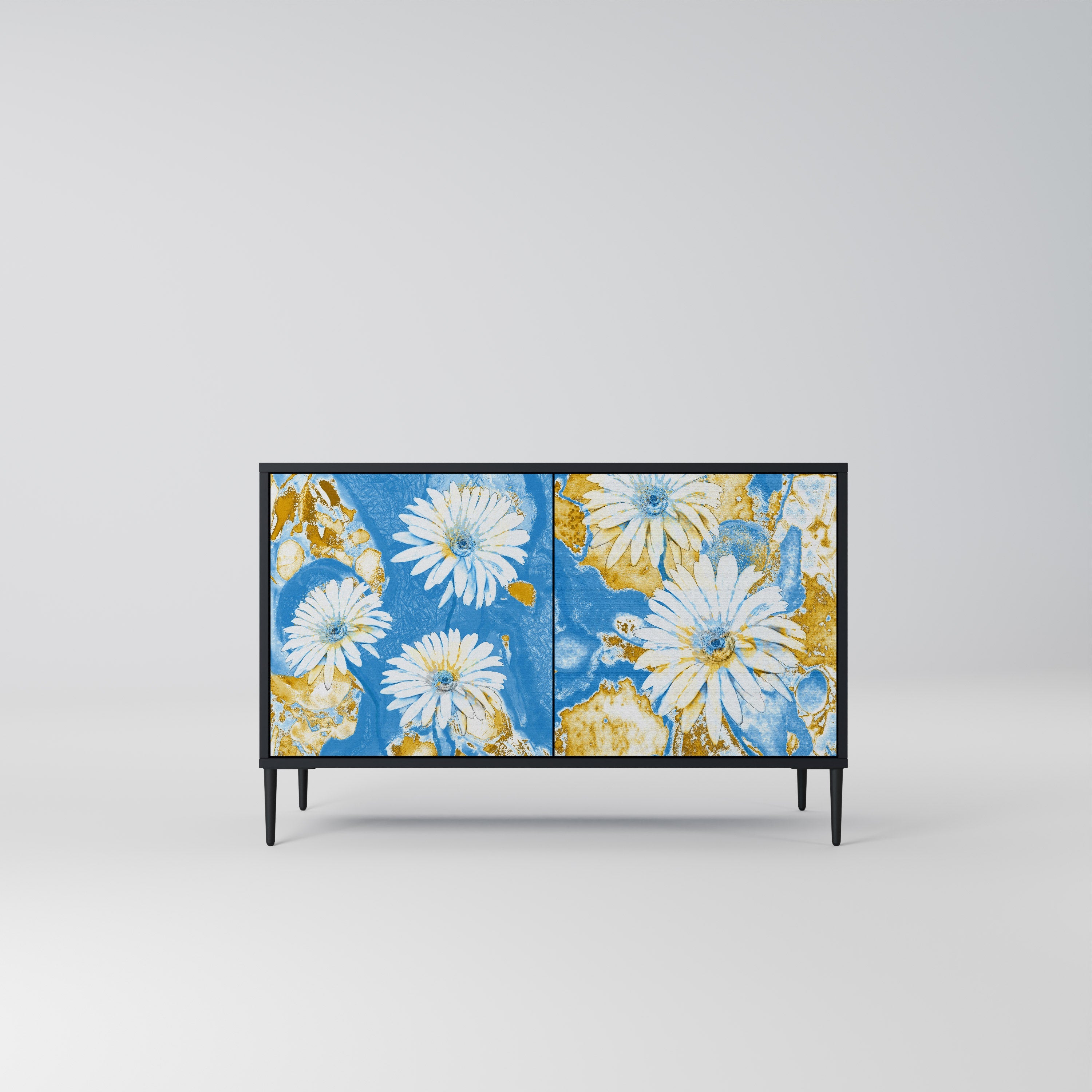 Buffet 2 portes DAISY LUXE finition noire