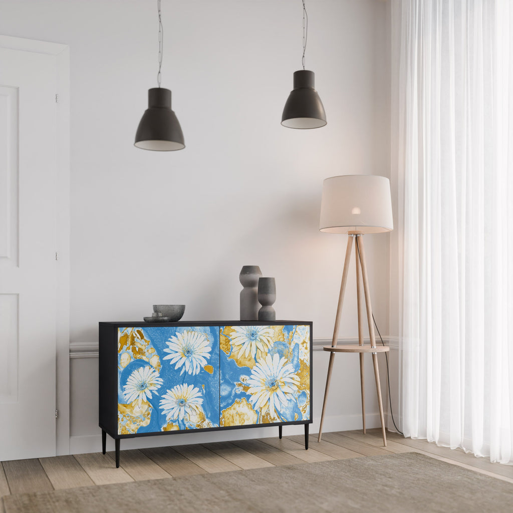 Buffet 2 portes DAISY LUXE finition noire