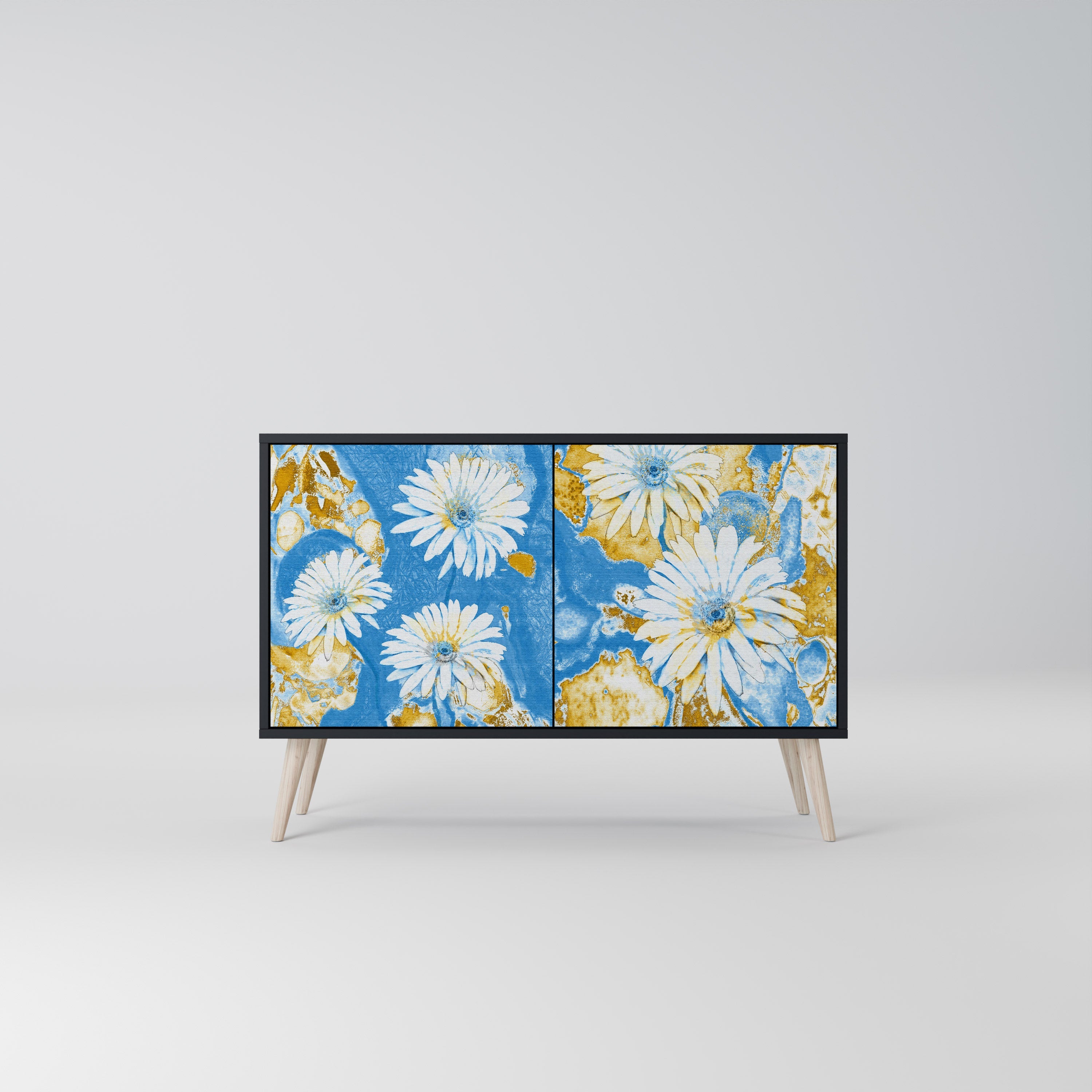 Buffet 2 portes DAISY LUXE finition noire