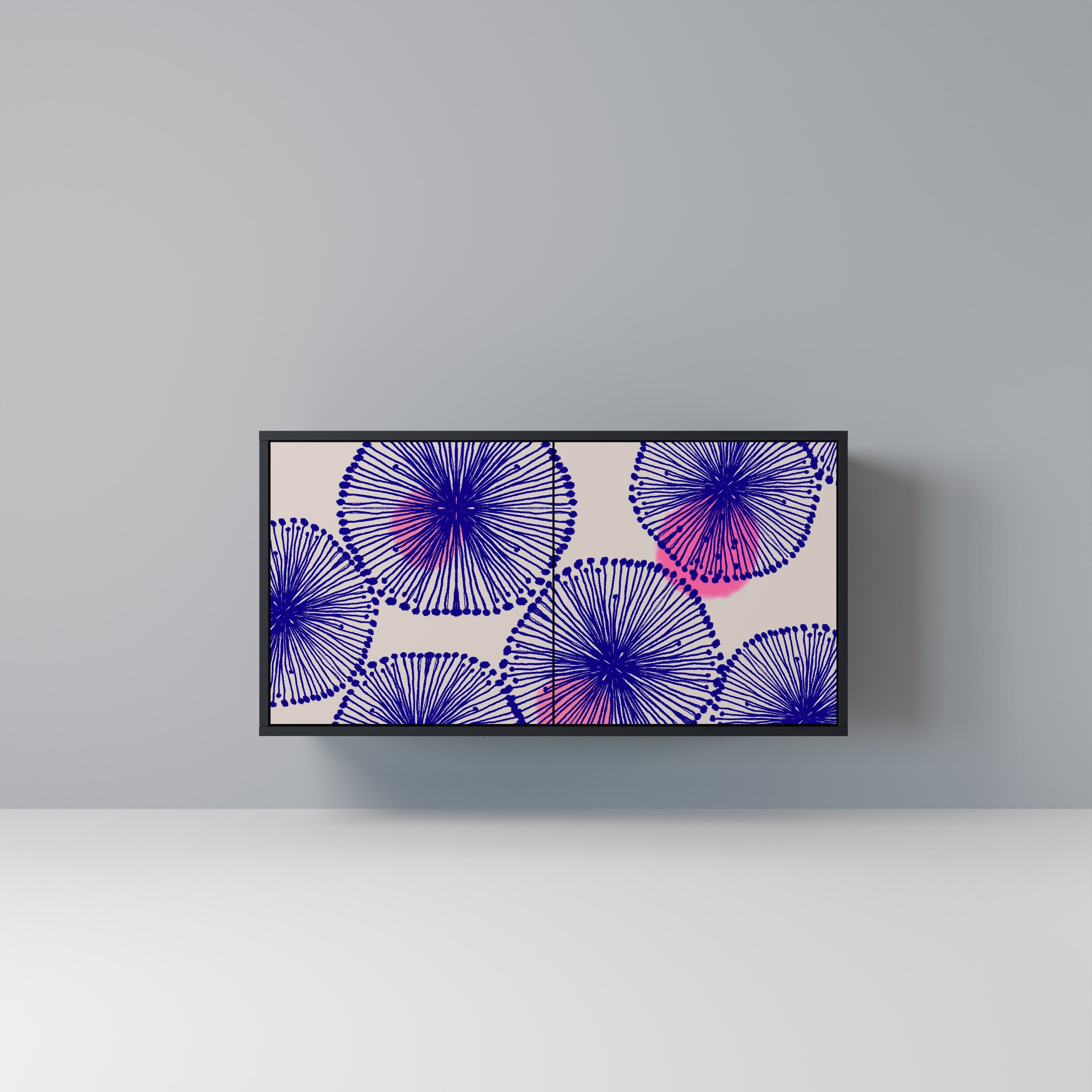 Buffet 2 portes MAGIC NATURE finition noire