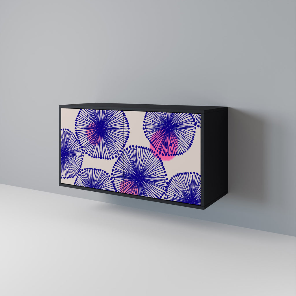 Buffet 2 portes MAGIC NATURE finition noire