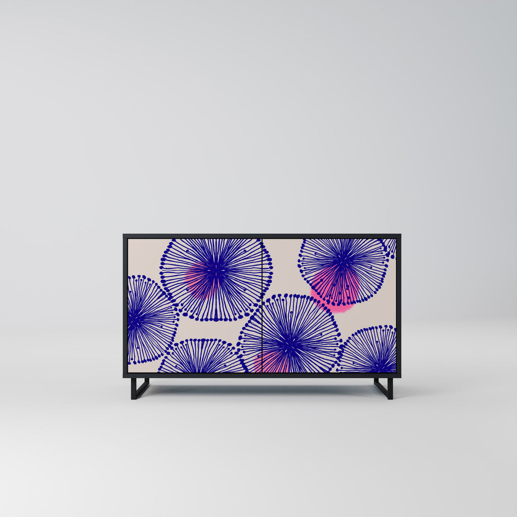 Buffet 2 portes MAGIC NATURE finition noire