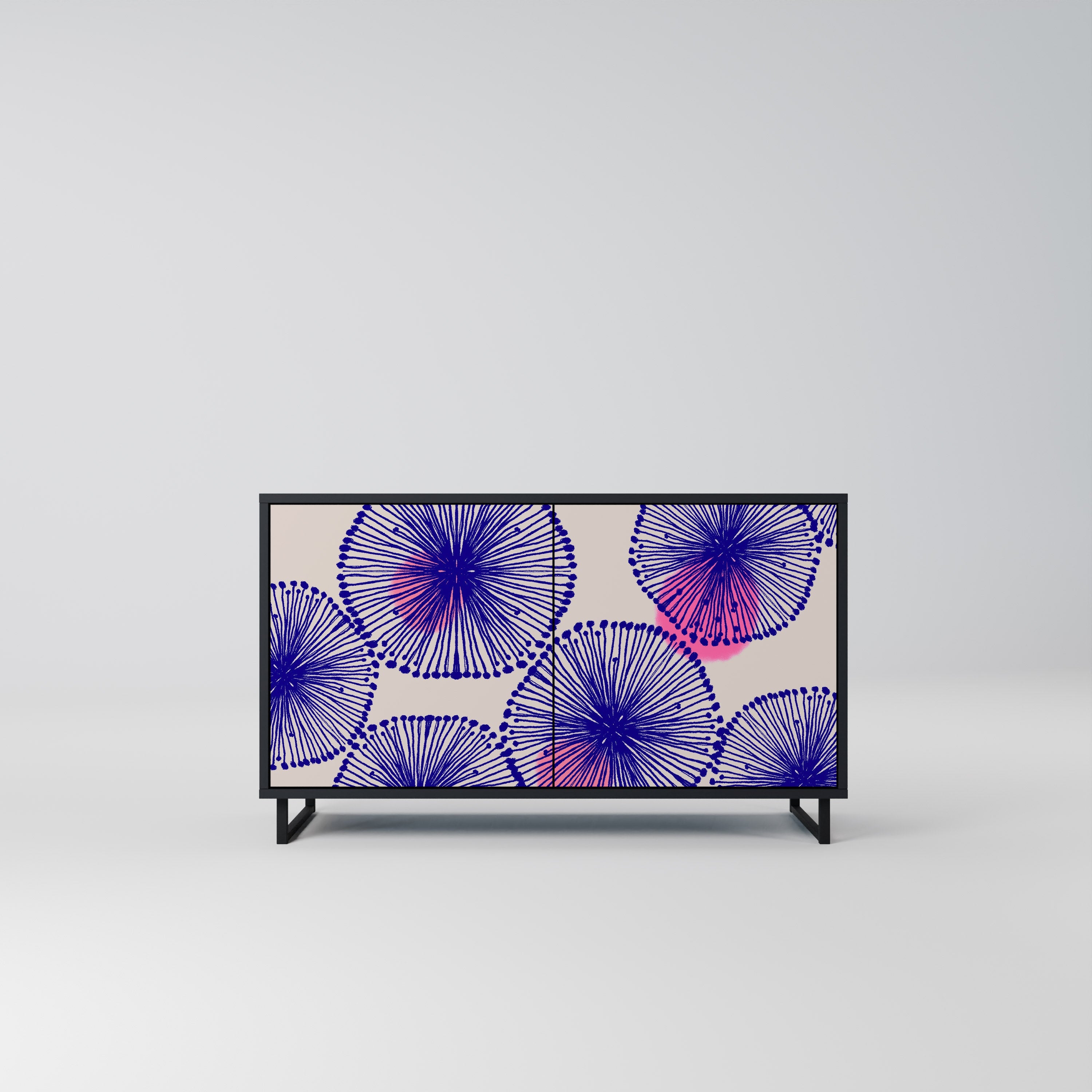 Buffet 2 portes MAGIC NATURE finition noire