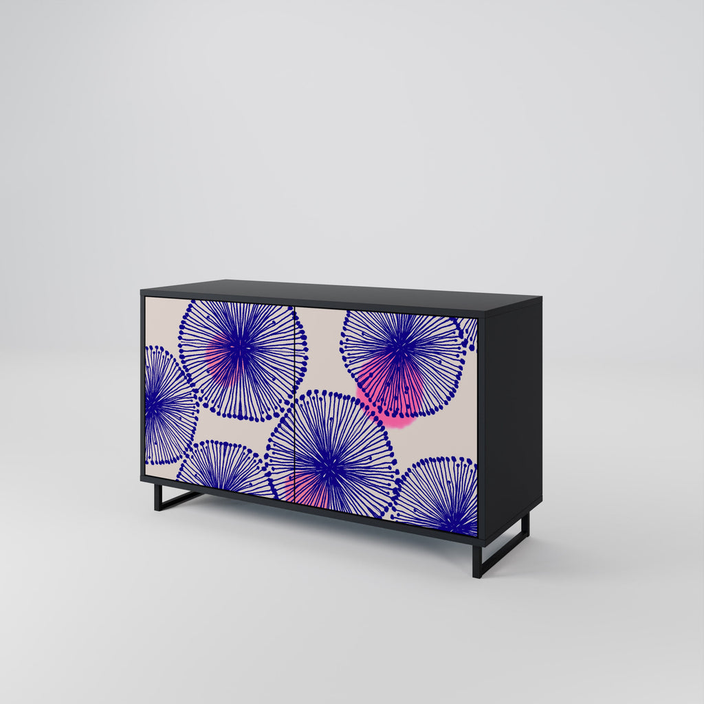 Buffet 2 portes MAGIC NATURE finition noire