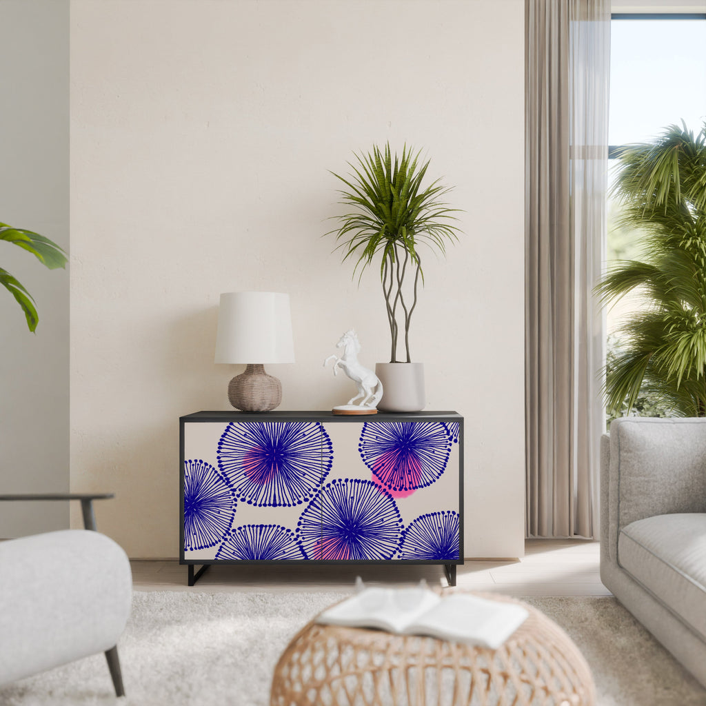 Buffet 2 portes MAGIC NATURE finition noire