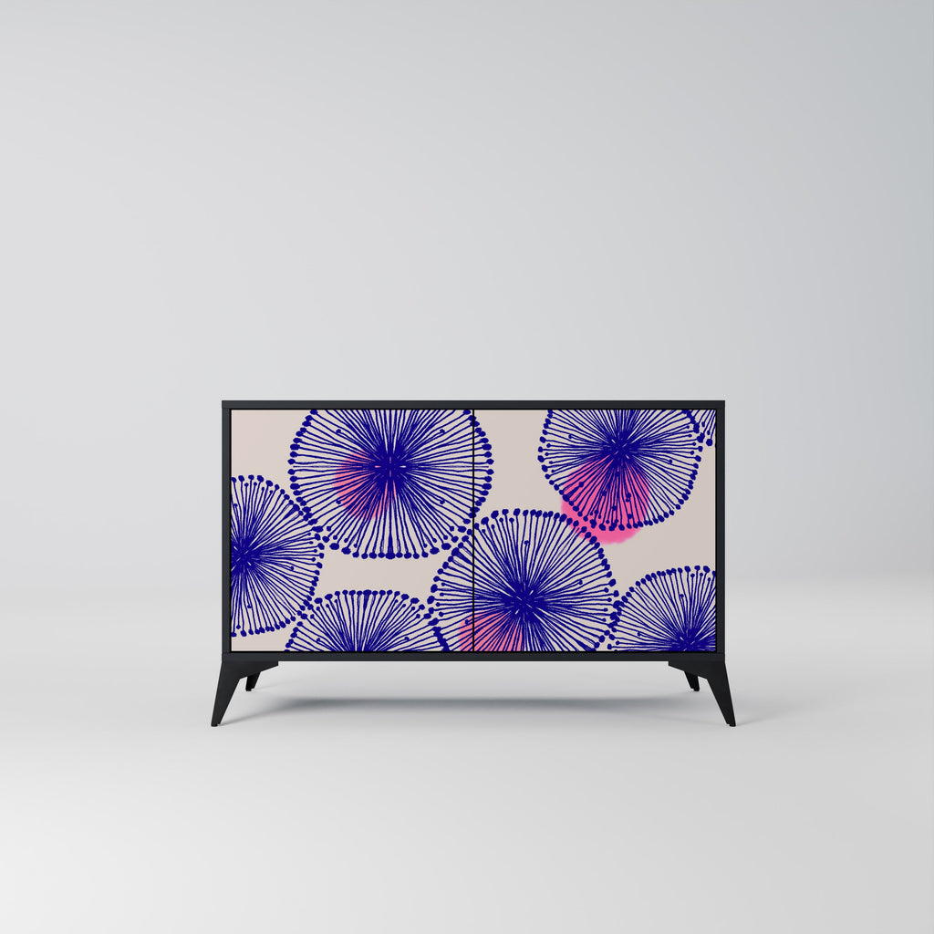 Buffet 2 portes MAGIC NATURE finition noire