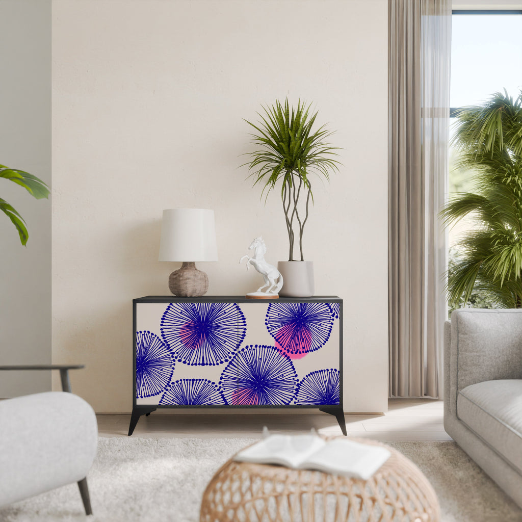 Buffet 2 portes MAGIC NATURE finition noire