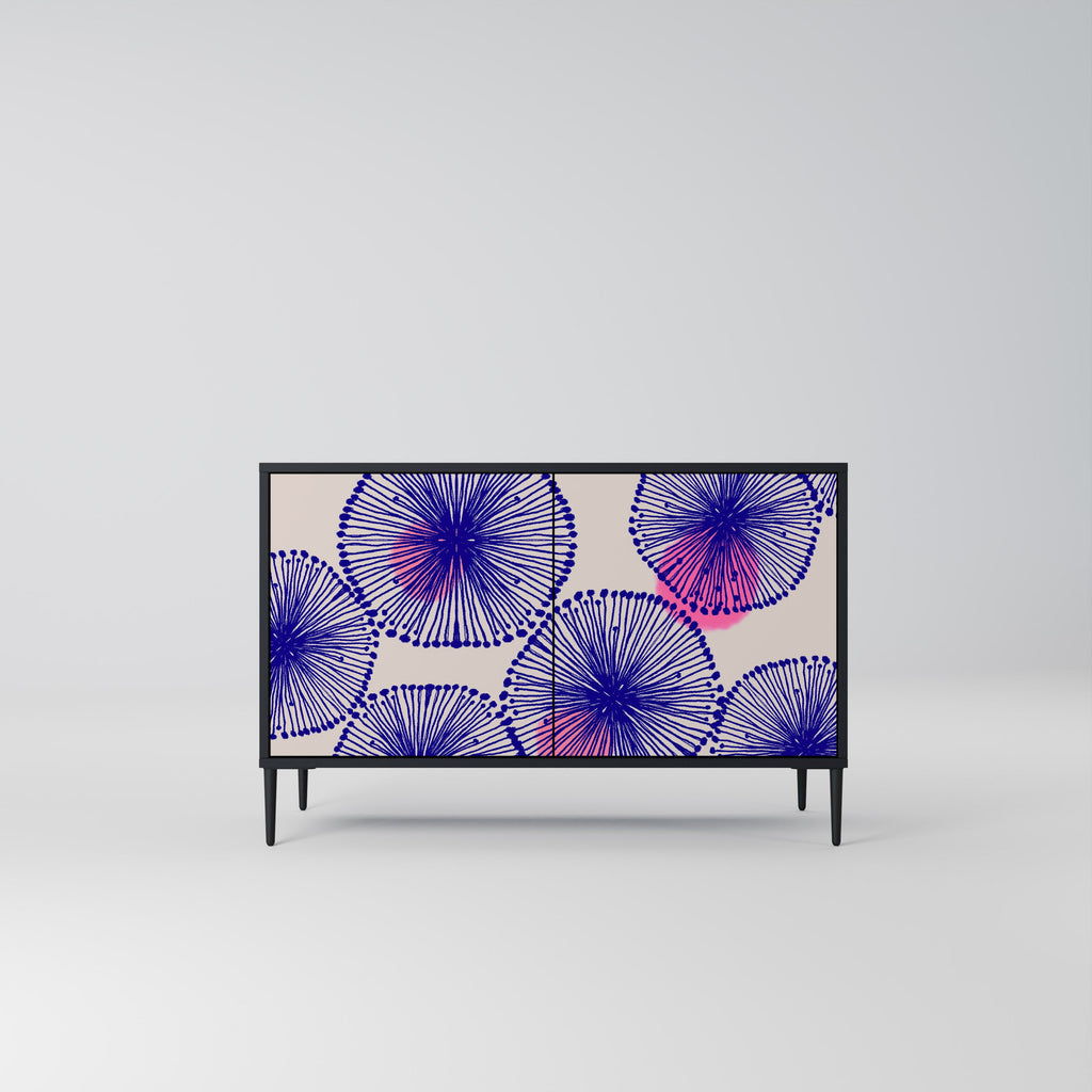 Buffet 2 portes MAGIC NATURE finition noire