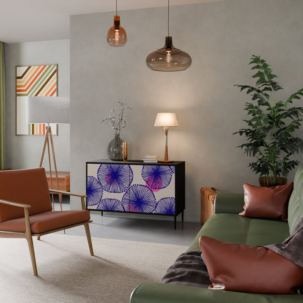 Buffet 2 portes MAGIC NATURE finition noire