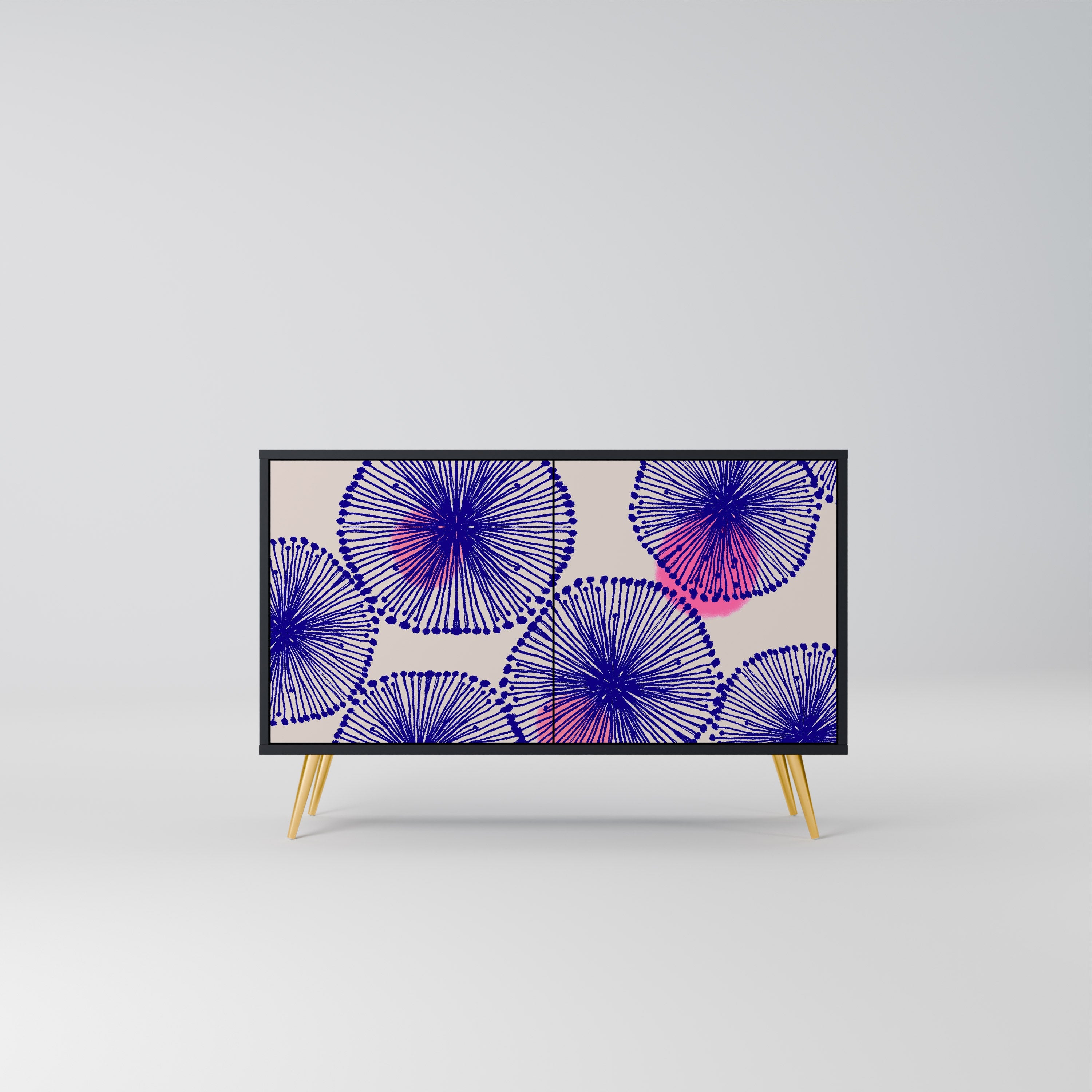 Buffet 2 portes MAGIC NATURE finition noire