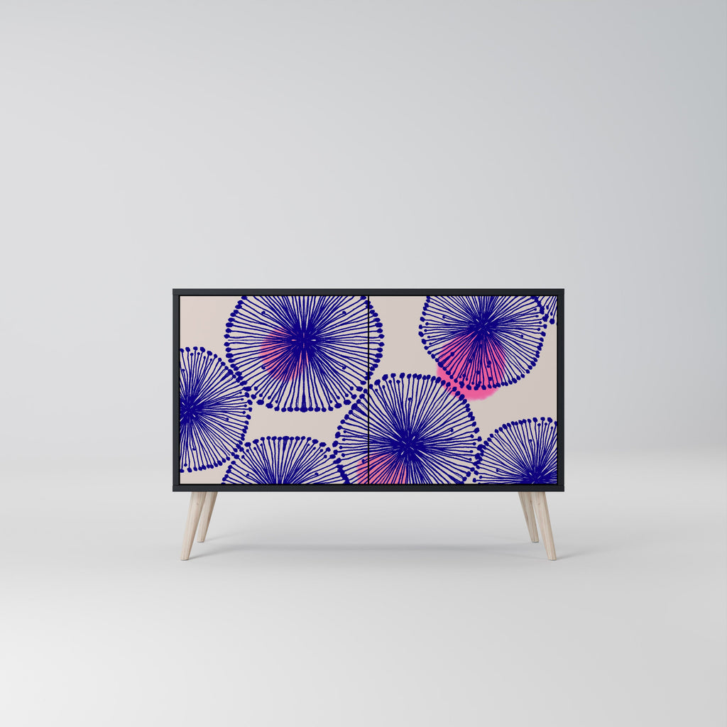 Buffet 2 portes MAGIC NATURE finition noire