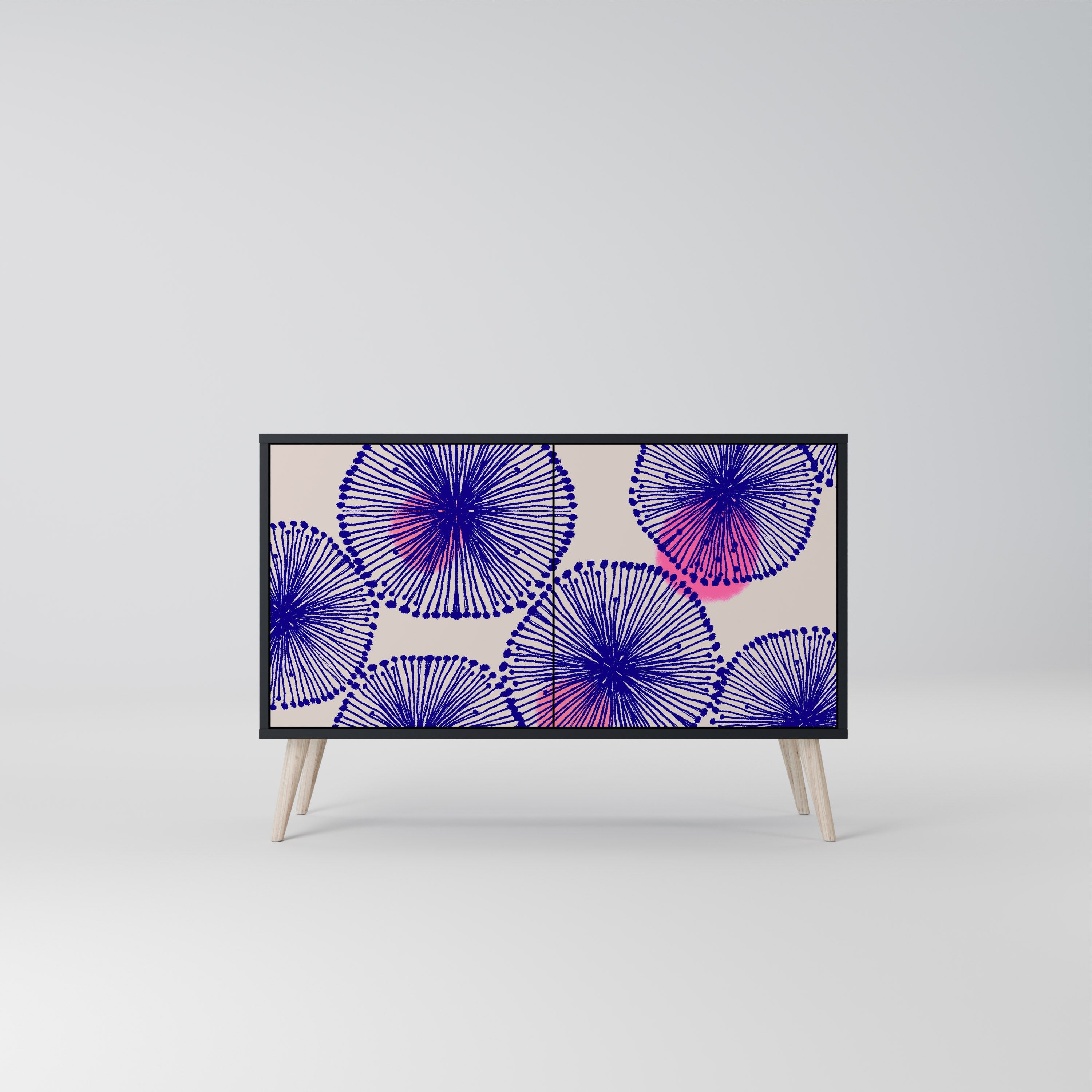 Buffet 2 portes MAGIC NATURE finition noire