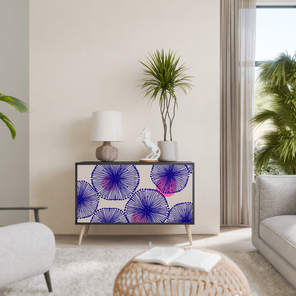 Buffet 2 portes MAGIC NATURE finition noire