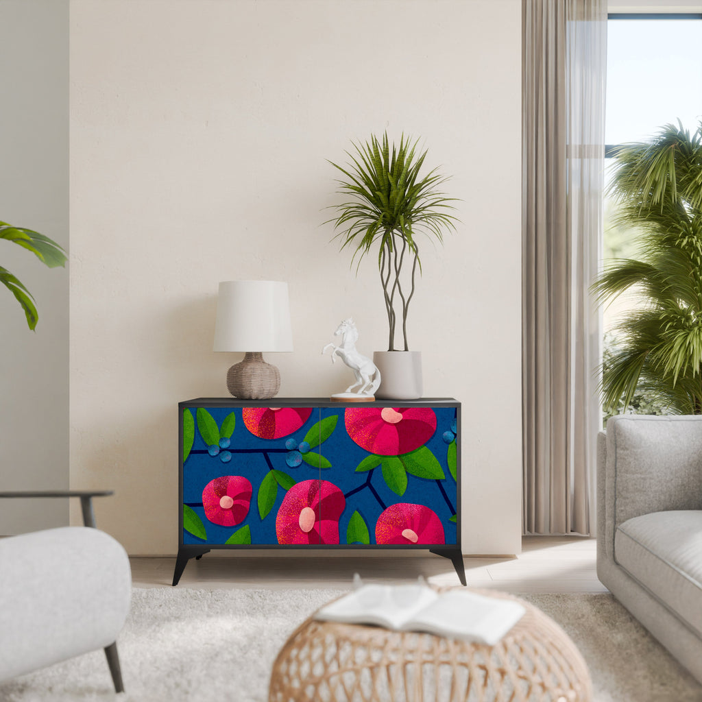 Buffet 2 portes SPRING THOUGHTS en finition noire