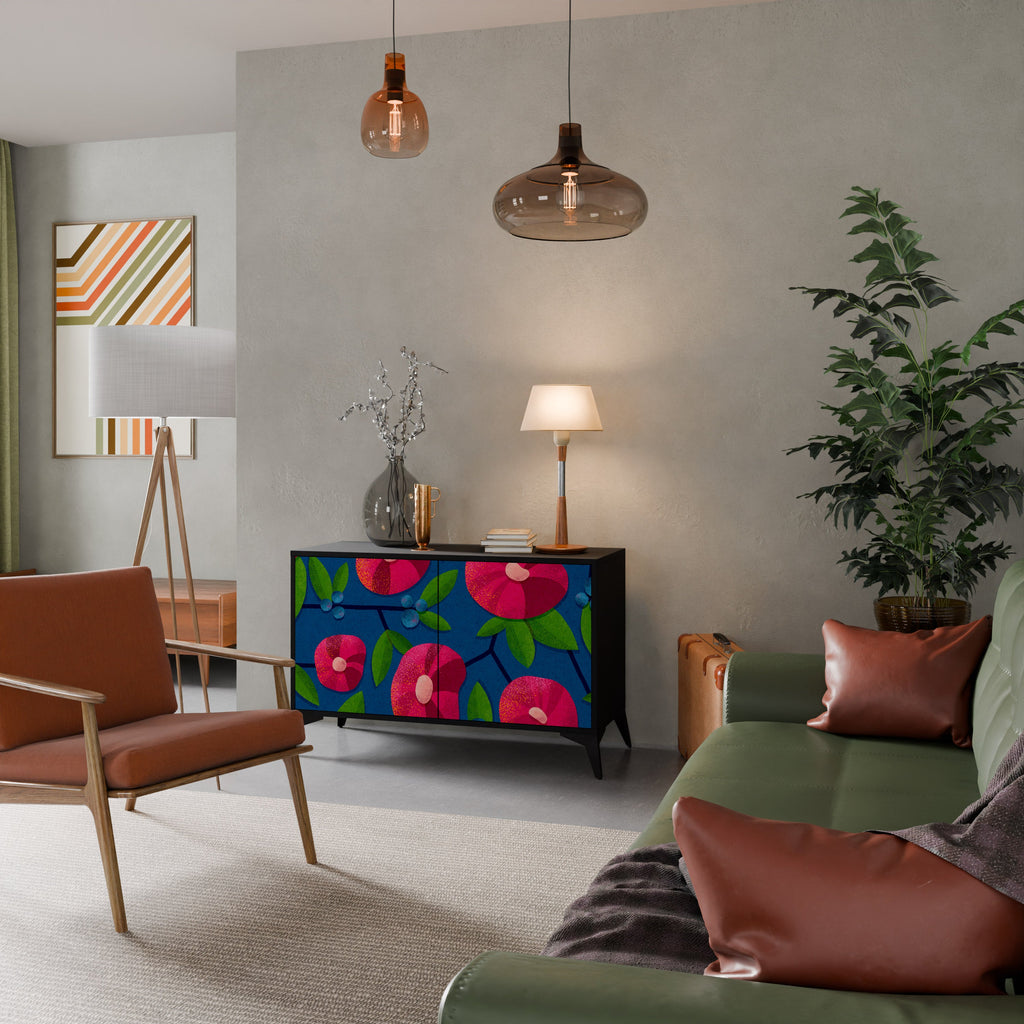 Buffet 2 portes SPRING THOUGHTS en finition noire