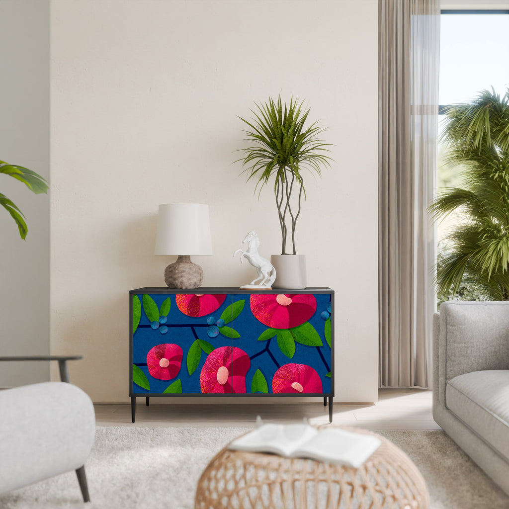 Buffet 2 portes SPRING THOUGHTS en finition noire