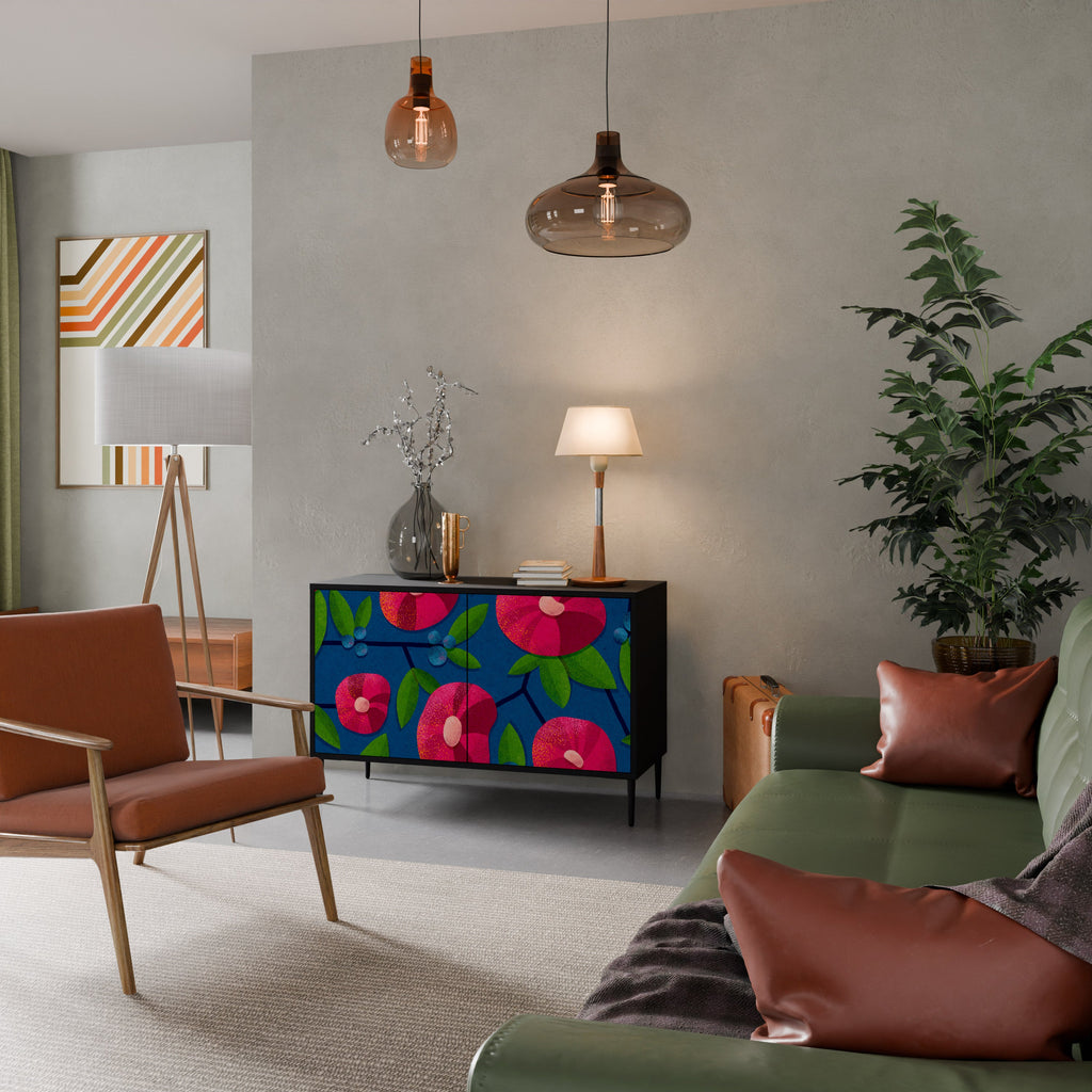 Buffet 2 portes SPRING THOUGHTS en finition noire