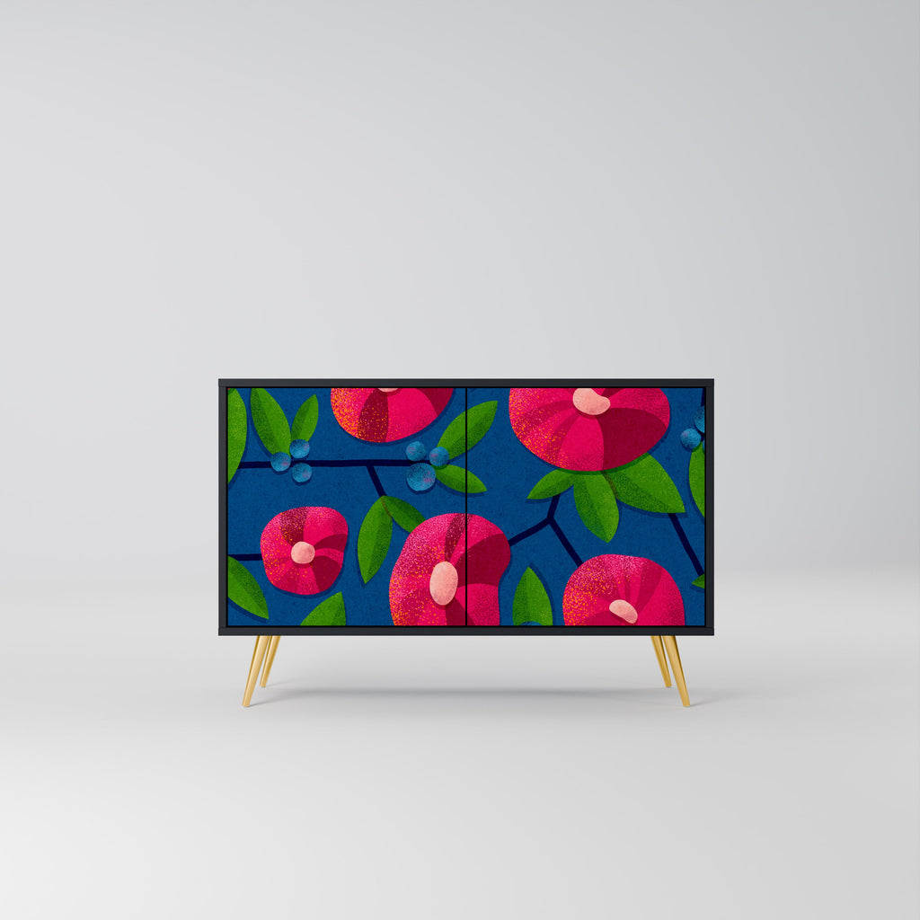 Buffet 2 portes SPRING THOUGHTS en finition noire