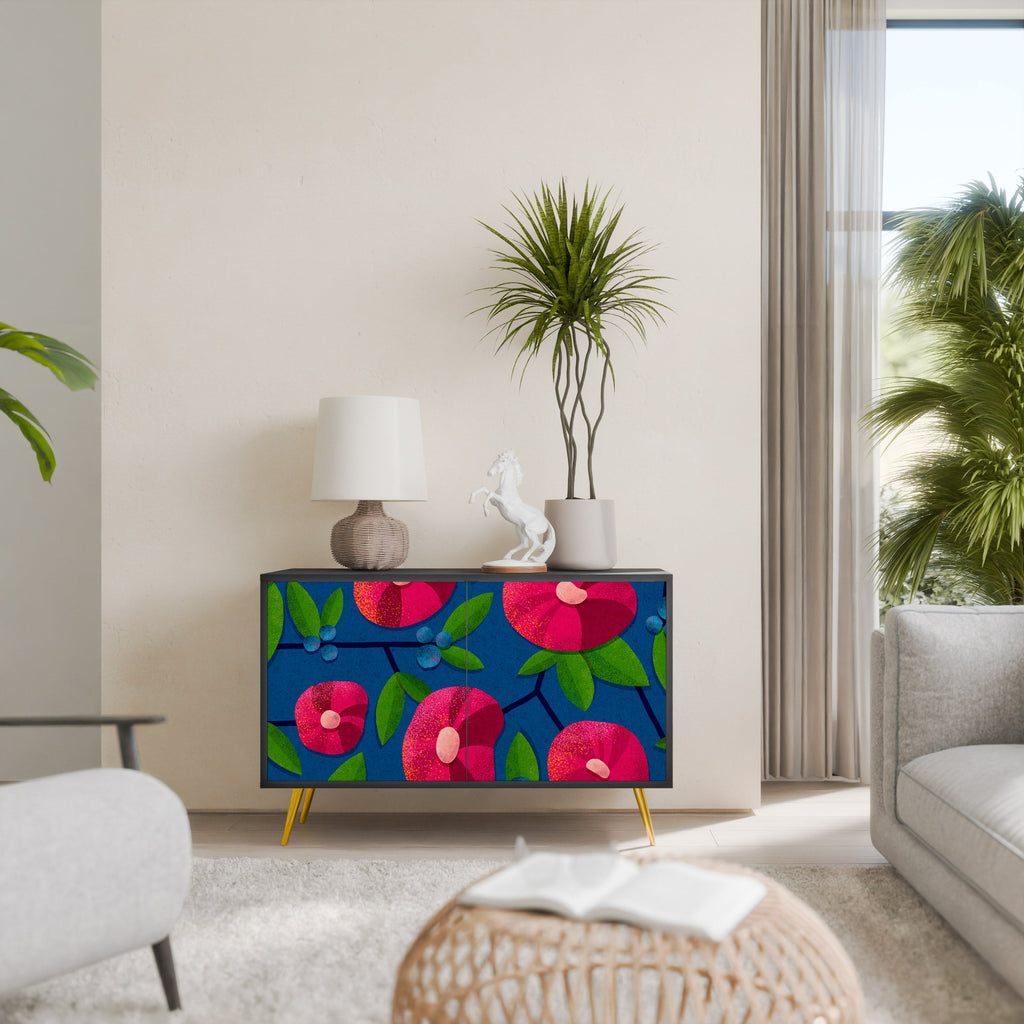 Buffet 2 portes SPRING THOUGHTS en finition noire