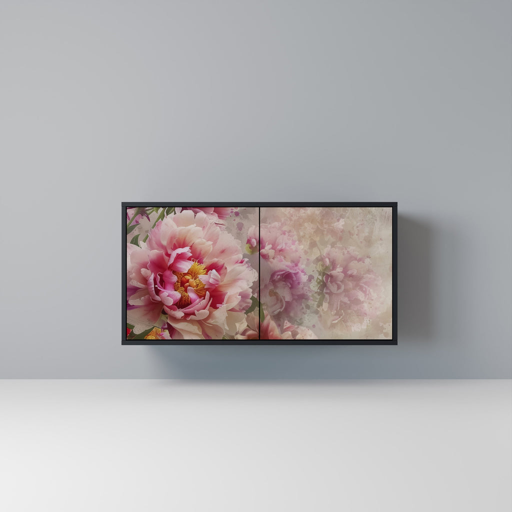 Buffet 2 portes PEONY WHISPER finition noire