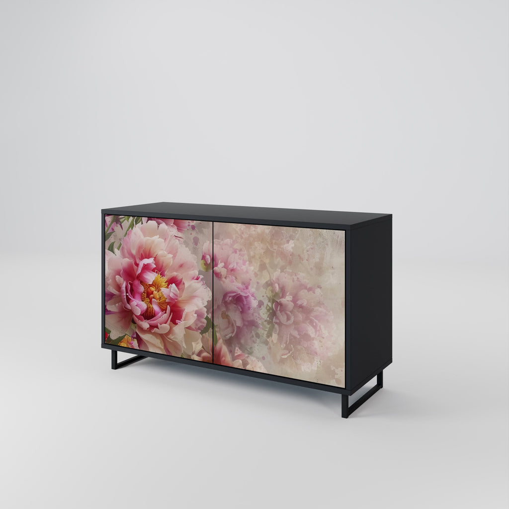 Buffet 2 portes PEONY WHISPER finition noire