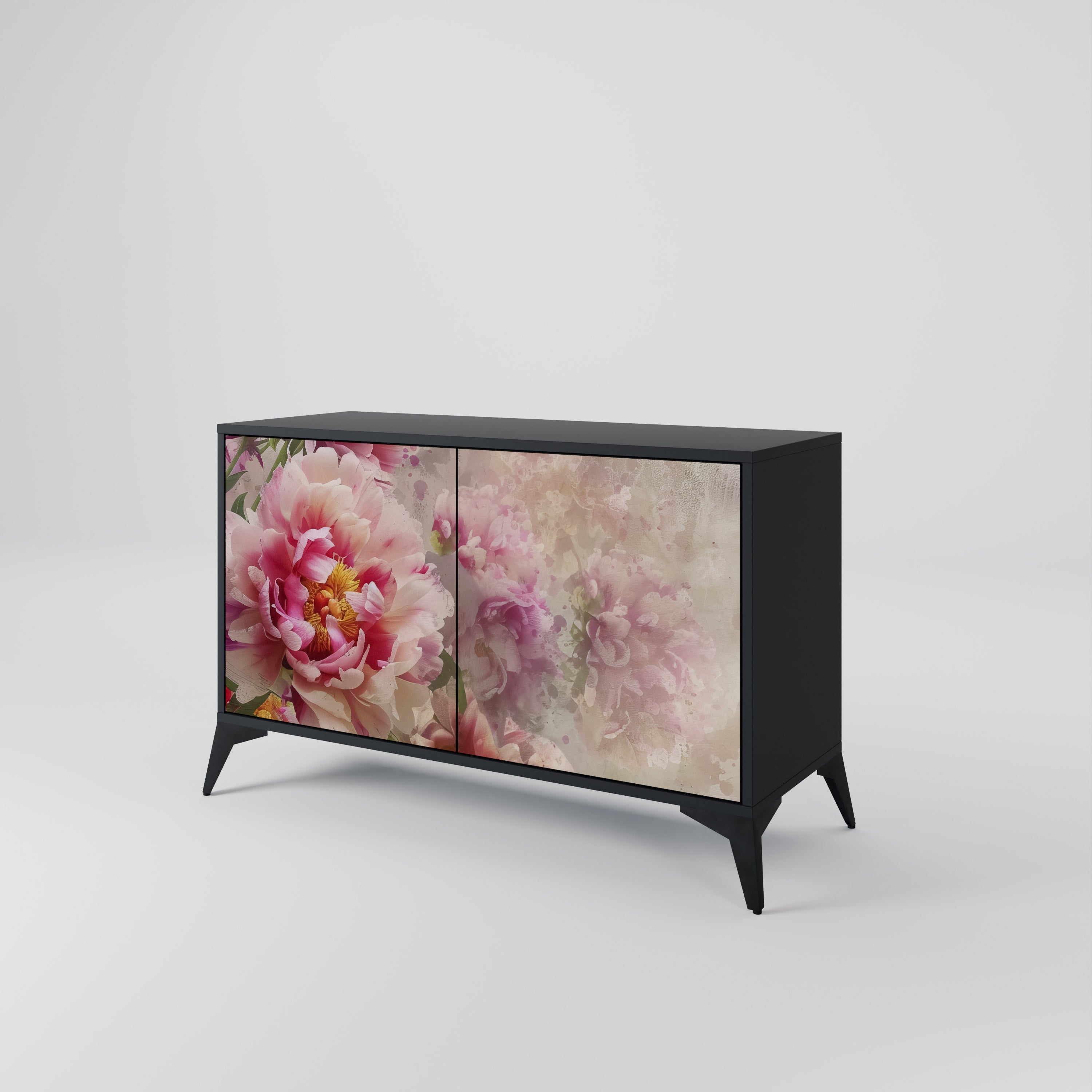 Buffet 2 portes PEONY WHISPER finition noire