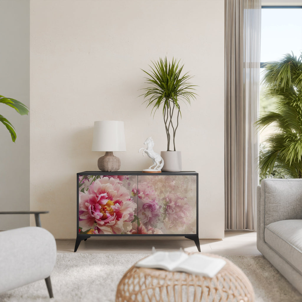 Buffet 2 portes PEONY WHISPER finition noire