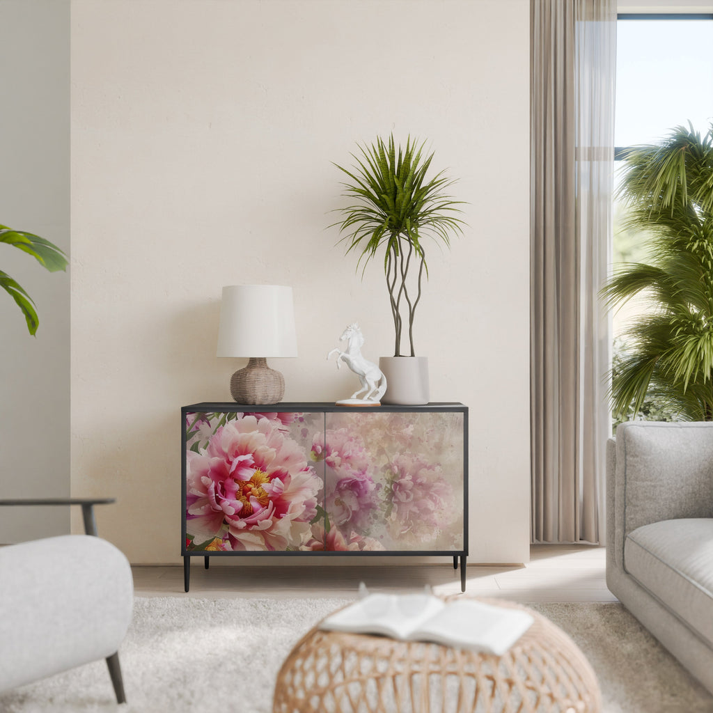 Buffet 2 portes PEONY WHISPER finition noire