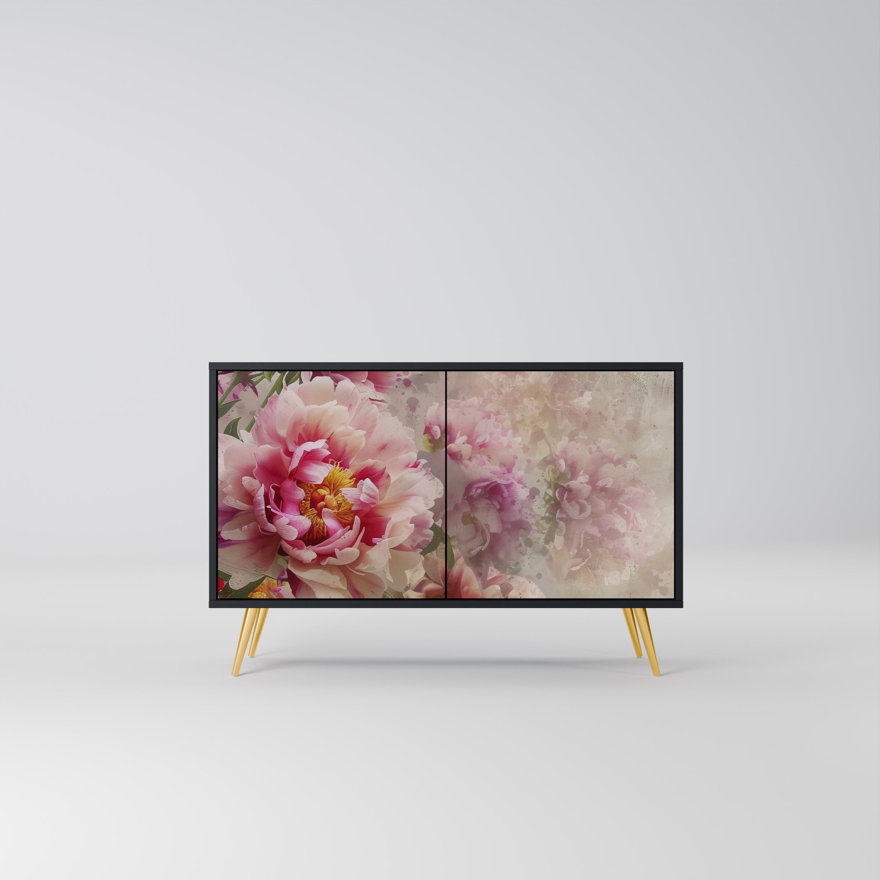 Buffet 2 portes PEONY WHISPER finition noire