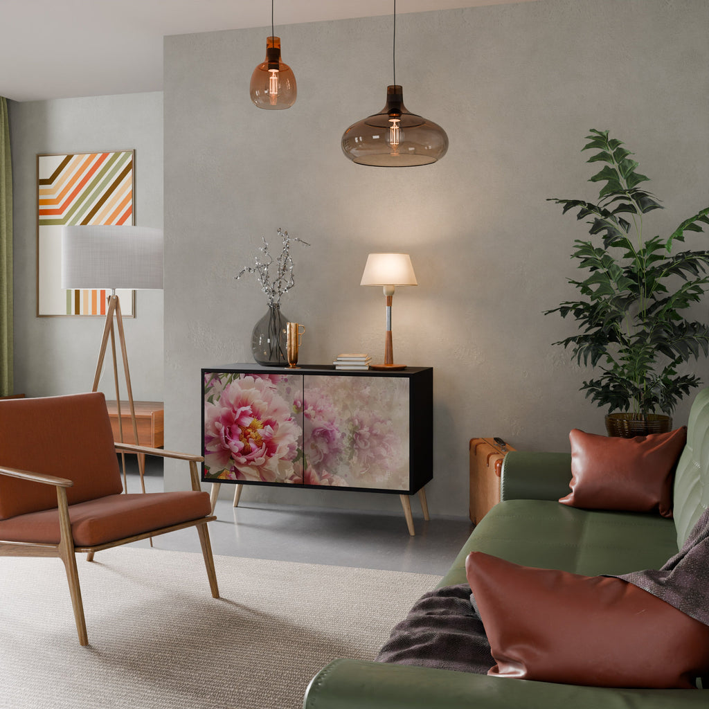 Buffet 2 portes PEONY WHISPER finition noire