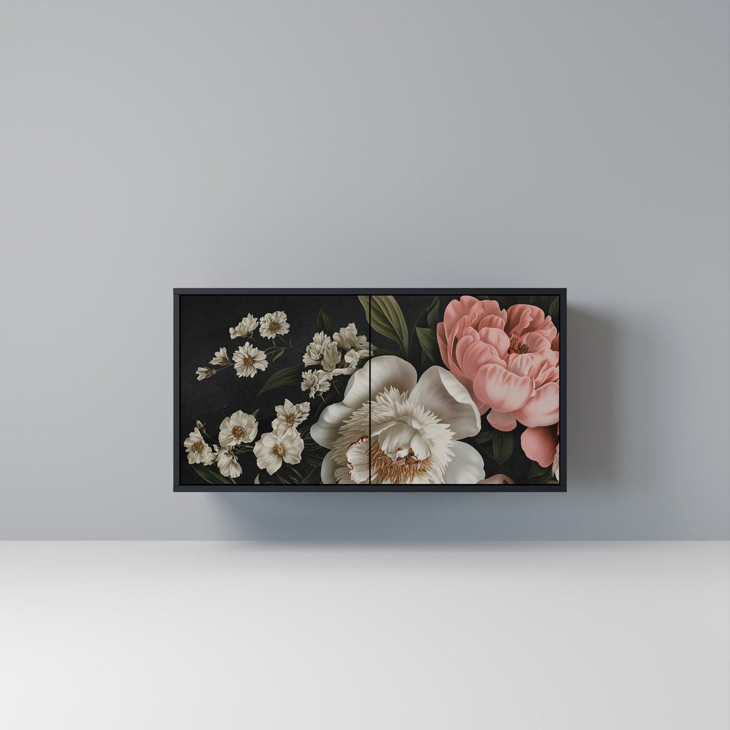 Buffet 2 portes LUSH ELEGANCE finition noire