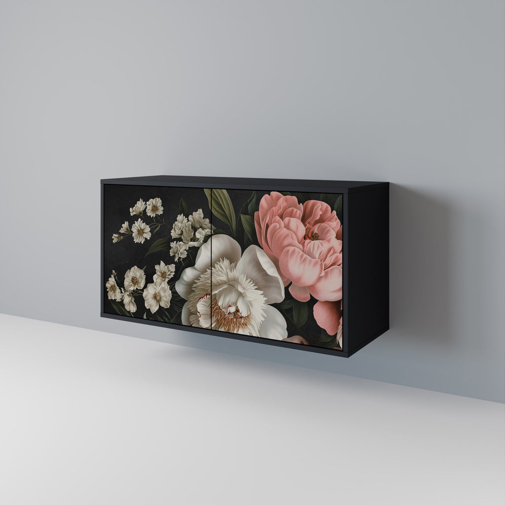 Buffet 2 portes LUSH ELEGANCE finition noire