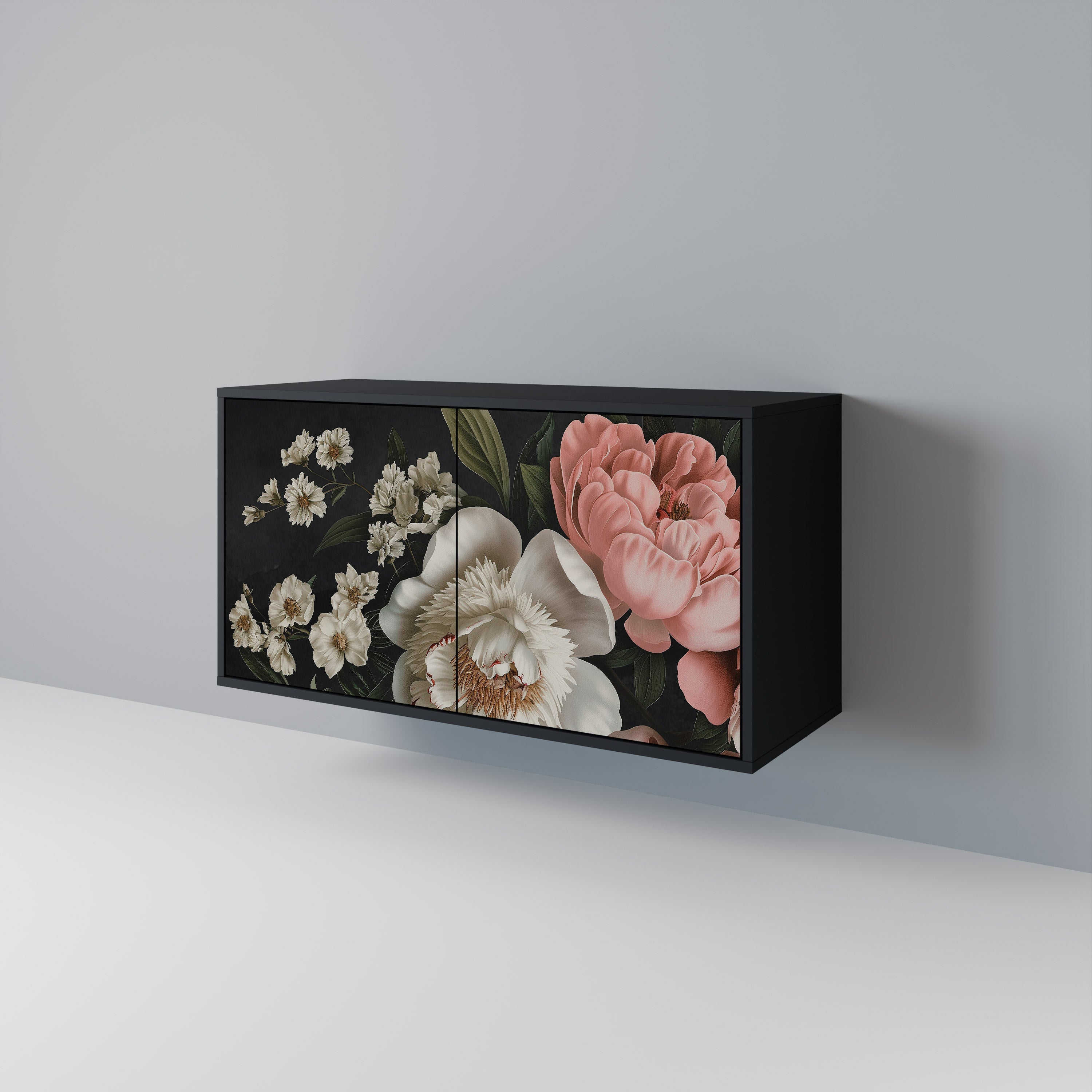 Buffet 2 portes LUSH ELEGANCE finition noire