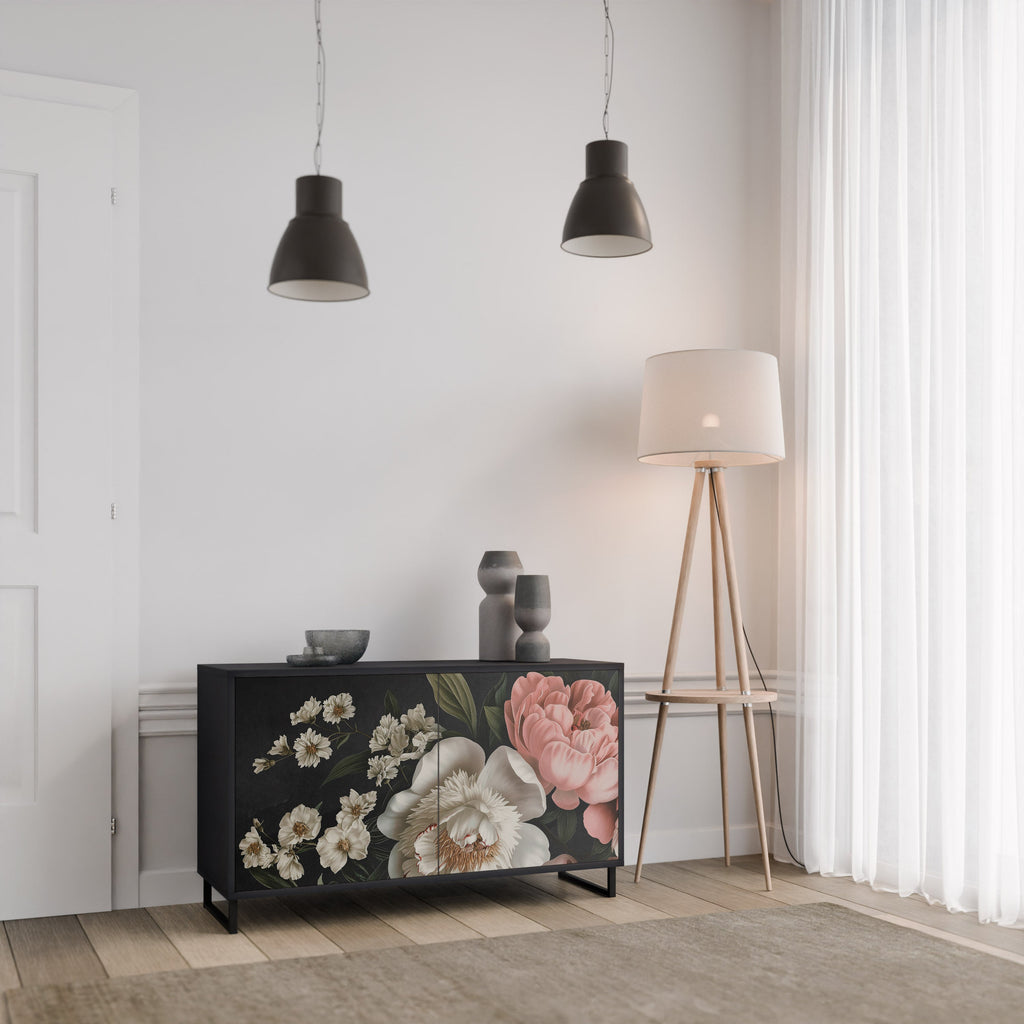 Buffet 2 portes LUSH ELEGANCE finition noire