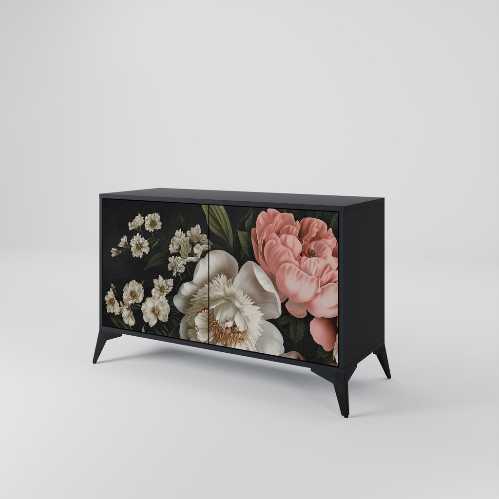 Buffet 2 portes LUSH ELEGANCE finition noire