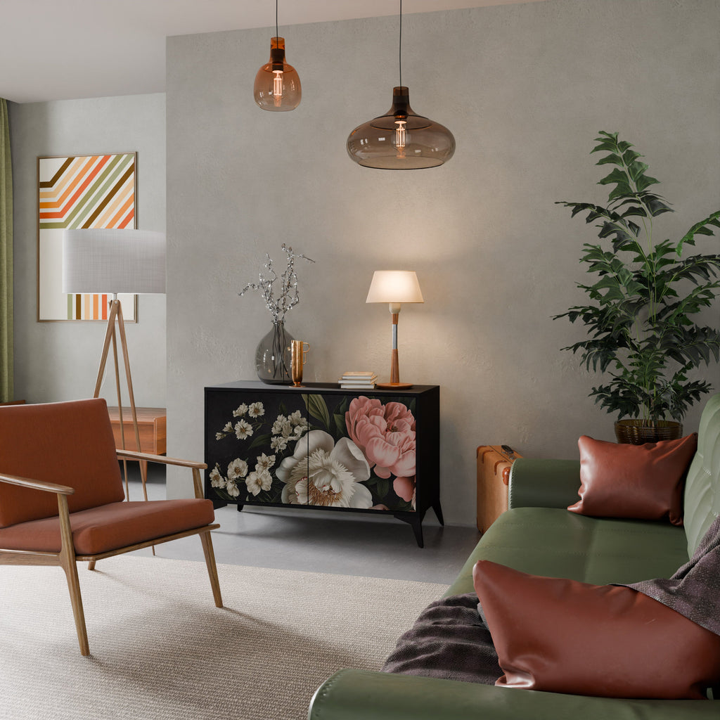 Buffet 2 portes LUSH ELEGANCE finition noire