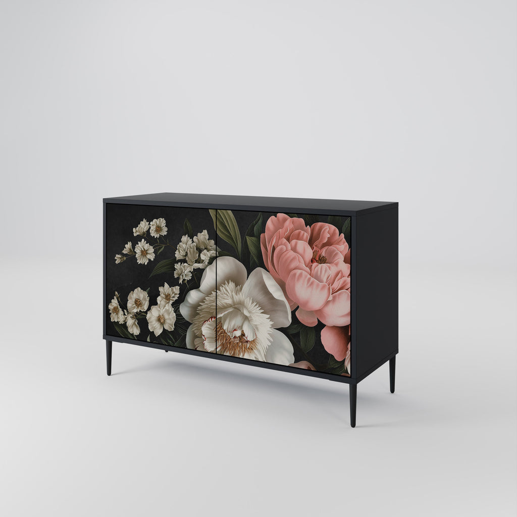 Buffet 2 portes LUSH ELEGANCE finition noire