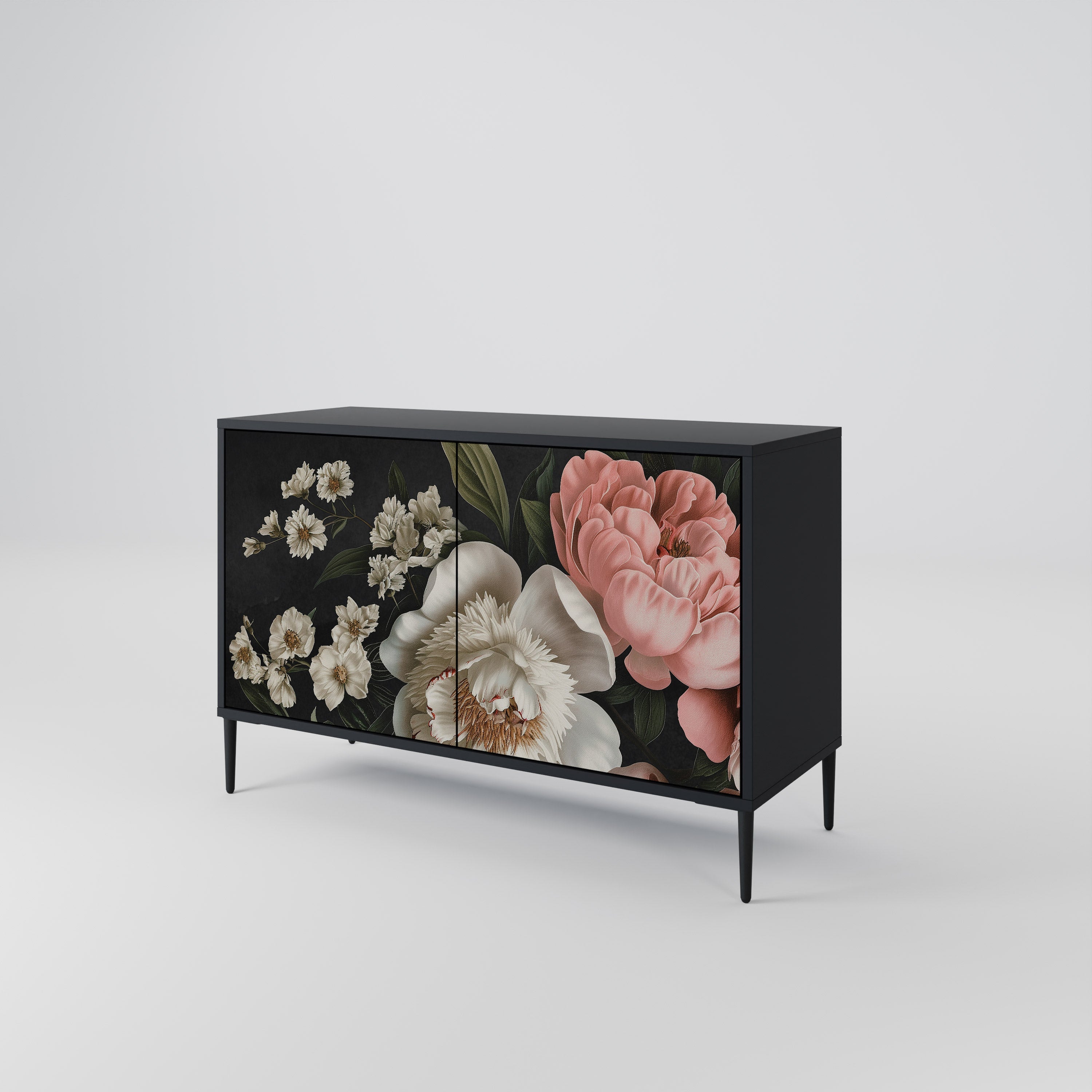 Buffet 2 portes LUSH ELEGANCE finition noire