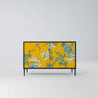 YELLOW CHINOISERIE 2-Door Sideboard