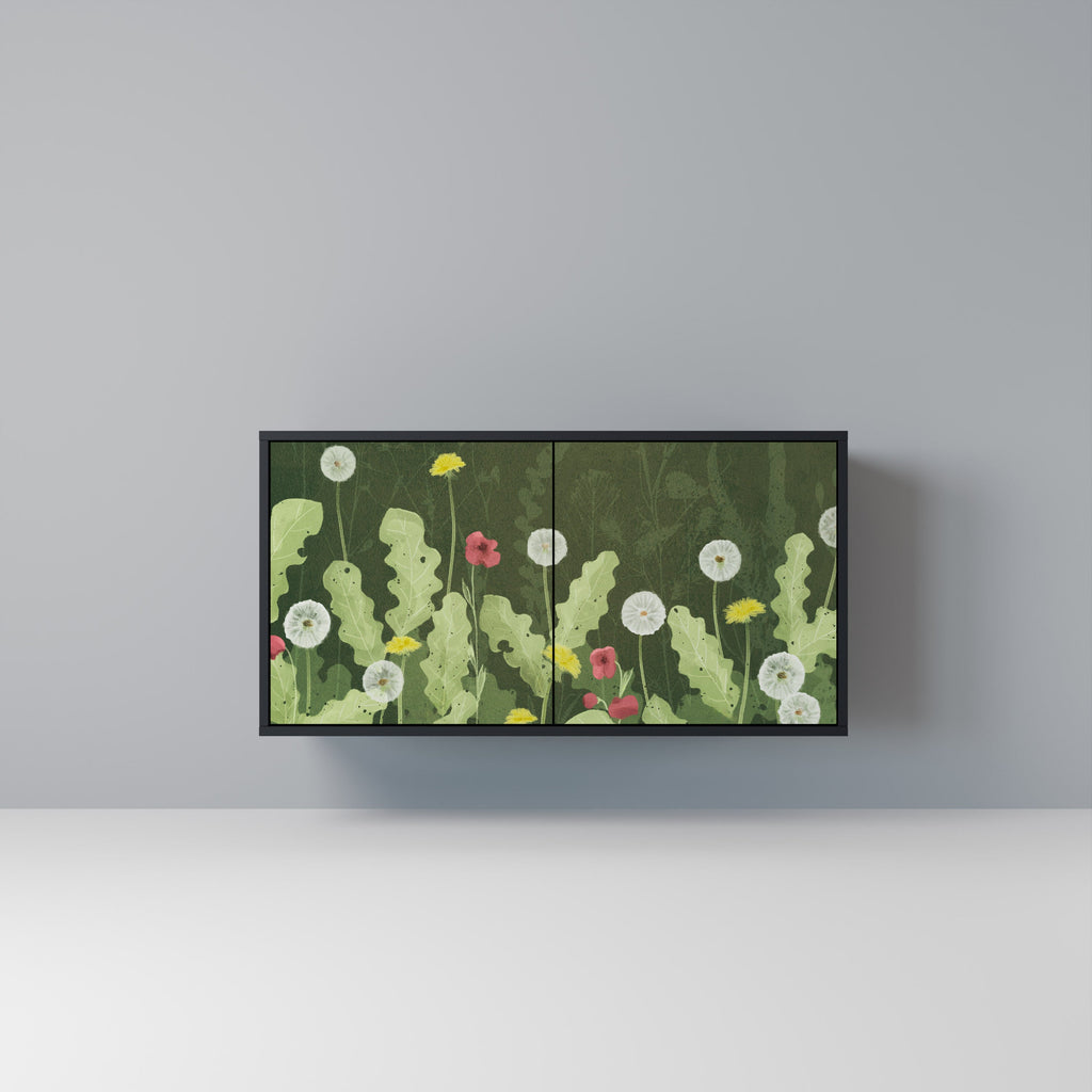 Buffet 2 portes DANDELION AMUSE en finition noire