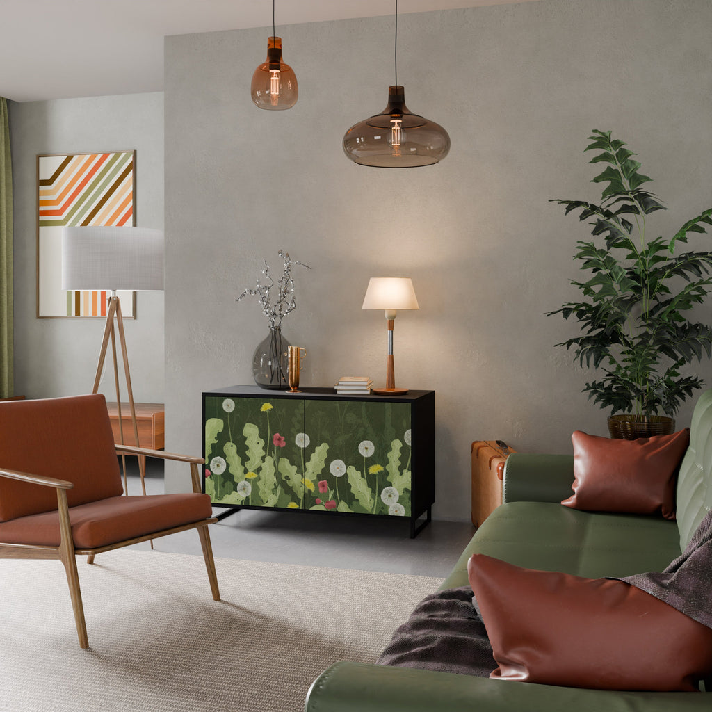 Buffet 2 portes DANDELION AMUSE en finition noire